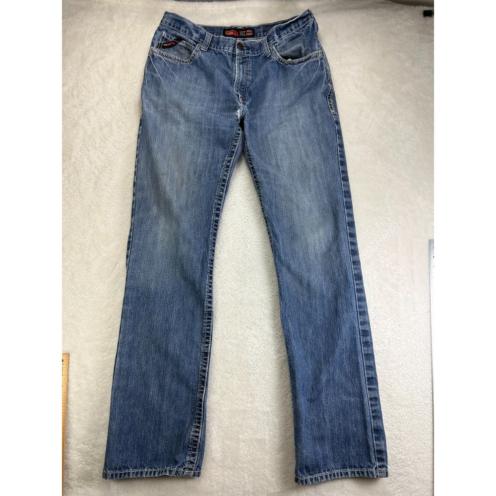 Ariat Work Flame-Resistant M4 Low Rise Bootcut Jeans Mens 36x38 Oilfield "Flaw"